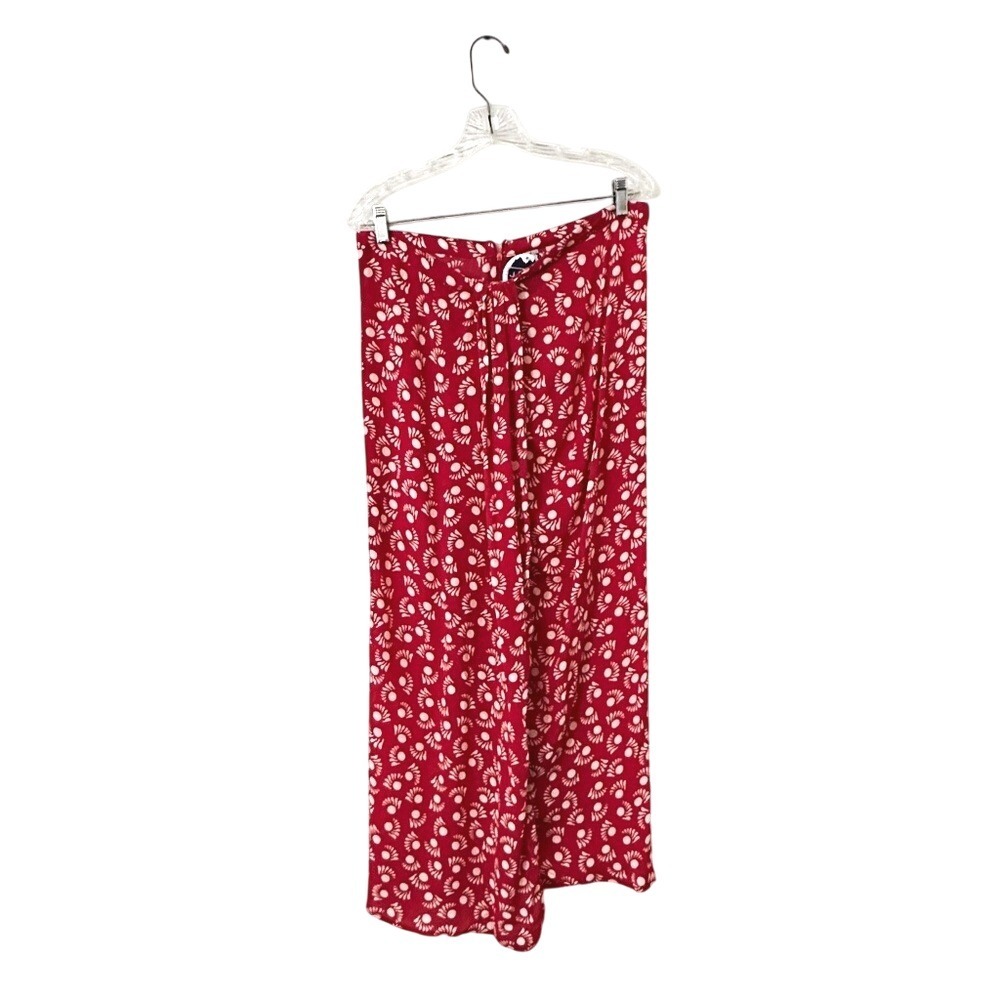 NWT Wild Pony Red Patterned Maxi Skirt Wrap - Size Large